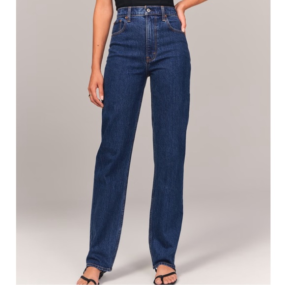 Abercrombie & fitch ultra high rise 90’s straight jean - Picture 1 of 4